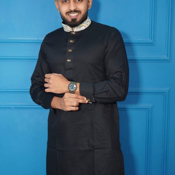 Panjabi for Men's - Black style fashion 2