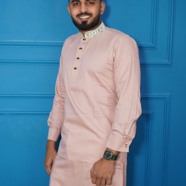Panjabi for Men's - Pink style fashion 2