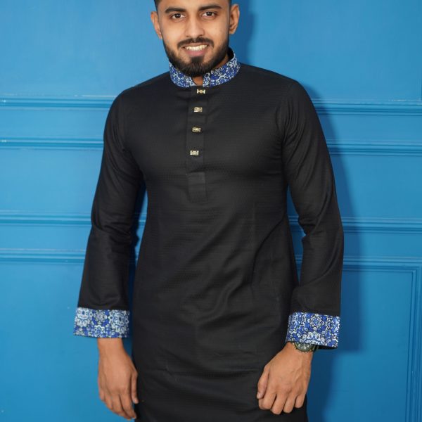Panjabi for Men's - Black style fashion 1